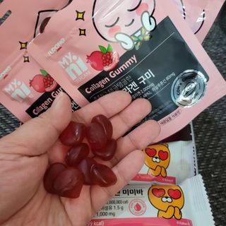 일동제약 마이니 마이니 늘씬날씬 콜라겐 세트 — 5점을 준 리뷰어가 2021년 2월 올린 사용 사진