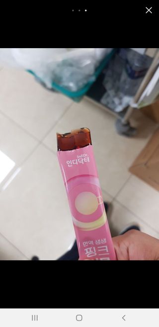 인디닥터 면역 생생 핑크 이뮨 젤리 + 타이탄 BCAA 프로틴 젤리스틱 — 5점을 준 리뷰어가 2022년 5월 올린 사용 사진
