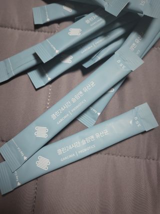 클린24시간 슬림앤유산균 1박스 (3.5g X 15포) — 5점을 준 리뷰어가 2022년 9월 올린 사용 사진