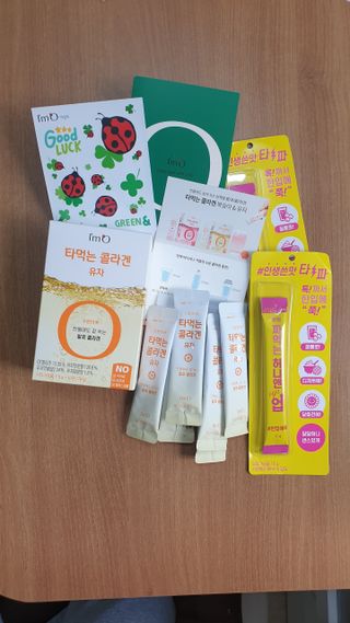 [음료수 대신 가능!]  빠르게 흡수되는 아임오 타먹는 콜라겐 1박스 — 5점을 준 리뷰어가 2023년 4월 올린 사용 사진