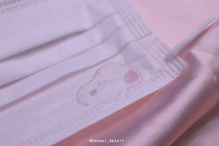 JHWORLD 스누피 마스크 정품 스누피 KF-AD 국내 비말차단 아동용 성인용 일회용 덴탈마스크 50매 — 4점을 준 리뷰어가 2021년 6월 올린 사용 사진