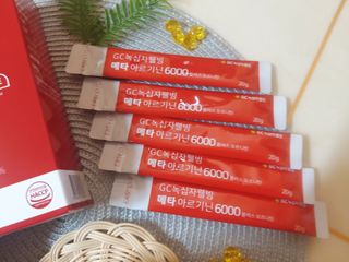 메타아르기닌 GC녹십자웰빙 메타 아르기닌 6000 플러스 오르니틴 — 5점을 준 리뷰어가 2022년 5월 올린 사용 사진