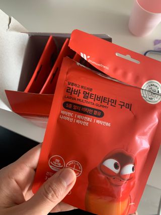 [푸름웰니스] 라바 멀티비타민 구미 36g — 5점을 준 리뷰어가 2022년 2월 올린 사용 사진