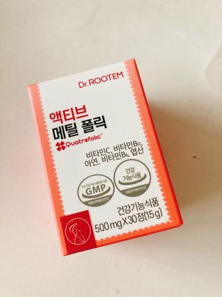 [닥터루템] 액티브 메틸 폴릭 800 4세대 활성형 엽산 1box (1개월분) — 4점을 준 리뷰어가 2023년 1월 올린 사용 사진