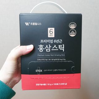 [푸름웰니스] 프리미엄 6년근 홍삼스틱 3mg x 100포 — 5점을 준 리뷰어가 2022년 3월 올린 사용 사진
