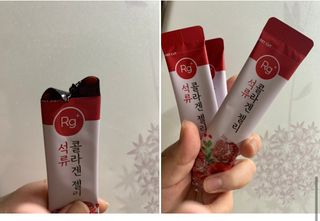 함초록 Rg+ 석류콜라겐젤리 — 5점을 준 리뷰어가 2021년 3월 올린 사용 사진