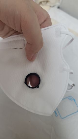 주식회사 휴레브 Cool Fit(마스크 공기 순환 장치) — 5점을 준 리뷰어가 2022년 11월 올린 사용 사진