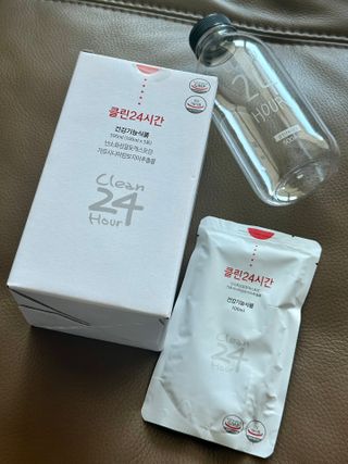 클린24시간 1BOX(5포) + 전용보틀(500ml) — 5점을 준 리뷰어가 2023년 2월 올린 사용 사진