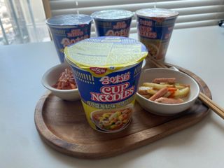 NISSIN 닛신 컵누들  4종 - 씨푸드오리지날, 씨푸드 스파이시, 씨푸드 커리, 씨푸드 XO소스 — 4.5점을 준 리뷰어가 2022년 12월 올린 사용 사진