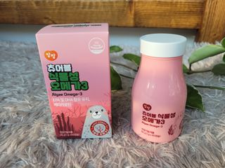 앙팡 츄어블 식물성 오메가3 1000mg x 80캡슐 — 3점을 준 리뷰어가 2022년 10월 올린 사용 사진
