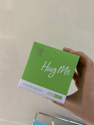 허그미 유기농 순면커버 생리대 중형+팬티라이너+오버나이트 — 5점을 준 리뷰어가 2021년 6월 올린 사용 사진