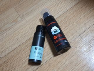 코스모먼트 부스티모 부스팅샴푸60ml + 비듬세정 진정샴푸50ml — 5점을 준 리뷰어가 2021년 11월 올린 사용 사진
