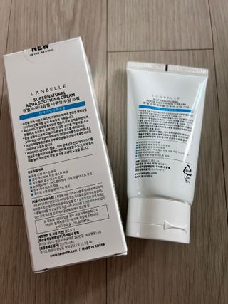 랑벨 수퍼내츄럴 아쿠아 수딩 크림 100ml — 5점을 준 리뷰어가 2022년 7월 올린 사용 사진