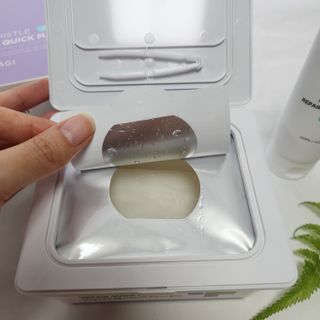 바노바기 코스메틱 바노바기 밀크씨슬 리페어 시카 폼 클렌저 플러스 120ml + 퀵 마스크 플러스 30매 — 5점을 준 리뷰어가 2023년 8월 올린 사용 사진