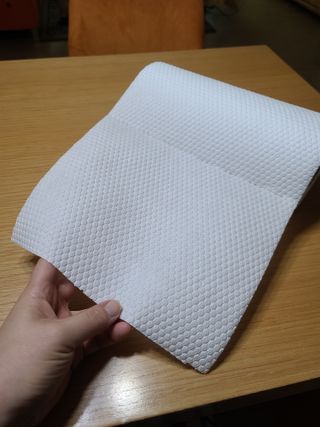 부직포나라 중금속유해물질ZERO 뜯어쓰는 주방 일회용수세미 60매 2매 — 5점을 준 리뷰어가 2022년 10월 올린 사용 사진