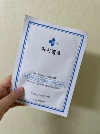 닥터마시멜로 닥터마스멜로 마블러스 아쿠아 클리닉 마스크 — 5점을 준 리뷰어가 2021년 2월 올린 사용 사진