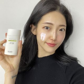 아이레시피 모이스트터치 스포츠 선밀크 50ml (SPF50+ PA+++) — 5점을 준 리뷰어가 2023년 2월 올린 사용 사진