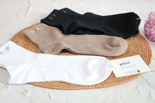 [사이즈가 있는 양말 필로이] 남/여 골지 발목 양말 4족 세트 남【S, M, L, XL】여【S, M, L】_컬러 랜덤 — 5점을 준 리뷰어가 2022년 6월 올린 사용 사진