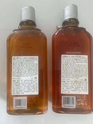 체코 비건화장품 마뉴팍투라 향좋은 천연 맥주샴푸 맥주샤워젤 — 5점을 준 리뷰어가 2022년 5월 올린 사용 사진