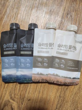일일하우 슬리밍 플랜B 고소한 귀리맛, 진한 카카오맛 (체중조절식) — 5점을 준 리뷰어가 2023년 8월 올린 사용 사진