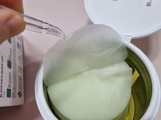랑벨 랑바이오 블랙 시카 퀵 패드 100매 (3초 쿨링/3분 흡수, 블랙비 프로폴리스/시카 4종 함유, 대용량) — 5점을 준 리뷰어가 2022년 5월 올린 사용 사진