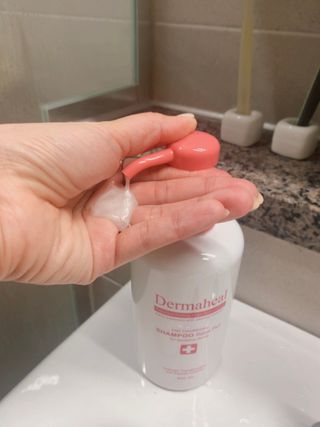 더마힐 헤어 컨디셔닝 샴푸 릴렉스 500ml — 5점을 준 리뷰어가 2021년 3월 올린 사용 사진