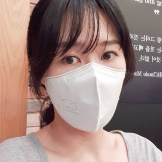 [숨그림] 2D 새부리형, 짱구, 무직타이거, 빨강머리앤 우리아이 그리고 내가 쓰는 믿을수있는 케릭터 마스크 — 5점을 준 리뷰어가 2021년 10월 올린 사용 사진
