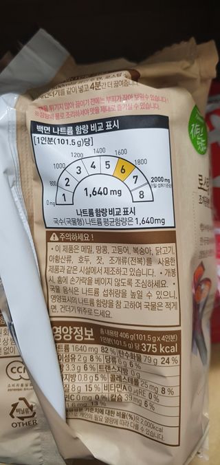 [풀무원] 자연은맛있다 정면, 백면, 홍면  세트 — 5점을 준 리뷰어가 2021년 4월 올린 사용 사진