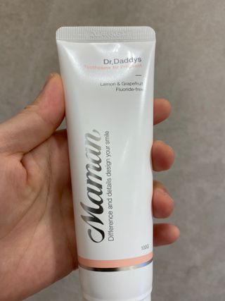 [비건인증]닥터데디스 마망치약 100g [임산부와 태아의 건강을 위해 만든 치약] + 여행용 미니치약 15g — 5점을 준 리뷰어가 2022년 8월 올린 사용 사진
