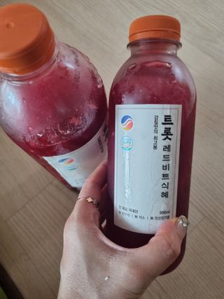 트롯전통식혜 트롯레드비트식혜 1리터 +500리터 — 5점을 준 리뷰어가 2021년 5월 올린 사용 사진