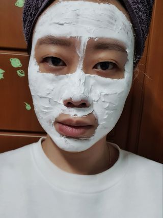 리더스코스메틱 리더스 밀크 스폰지 마스크 — 5점을 준 리뷰어가 2020년 12월 올린 사용 사진