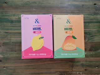 비타앤C 레몬맛, 망고맛 — 4.5점을 준 리뷰어가 2021년 4월 올린 사용 사진