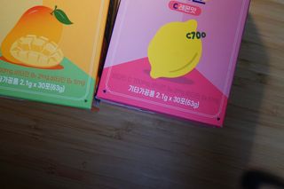 비타앤C 레몬맛, 망고맛 — 5점을 준 리뷰어가 2021년 5월 올린 사용 사진