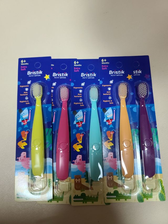 브리스틱 에르고 유아칫솔 1단계 리뷰 사진