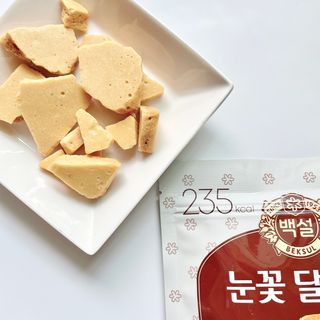 딜라이트 프로젝트  달콤한 눈꽃 간식세트( 눈꽃 솜사탕 / 레몬라임 솜사탕 / 달고나 총 7EA+스마트톡 증정) — 5점을 준 리뷰어가 2022년 6월 올린 사용 사진