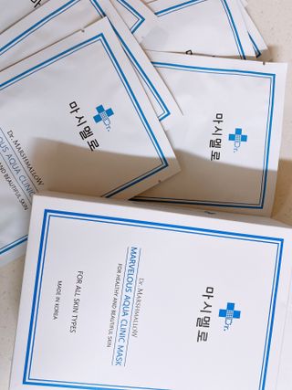 닥터마시멜로 닥터마스멜로 마블러스 아쿠아 클리닉 마스크 — 5점을 준 리뷰어가 2021년 3월 올린 사용 사진