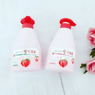 [과일나라] 피부가 마시는 딸기우유 바디클렌저&바디로션 — 5점을 준 리뷰어가 2022년 2월 올린 사용 사진