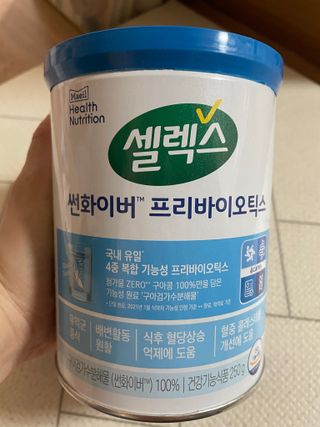 셀렉스 썬화이버 프리바이오틱스 — 5점을 준 리뷰어가 2021년 12월 올린 사용 사진
