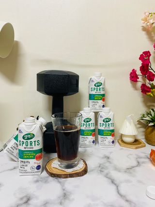 셀렉스스포츠 셀렉스 스포츠 웨이 프로틴 복숭아_ 330ml x 12팩 — 5점을 준 리뷰어가 2021년 3월 올린 사용 사진