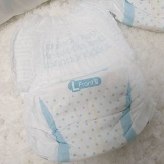 오브맘 밤 프리미엄 아기 기저귀 팬티형 밴드형 — 5점을 준 리뷰어가 2021년 1월 올린 사용 사진