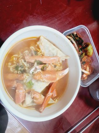 [풀무원] 자연은맛있다 정면, 백면, 홍면  세트 — 5점을 준 리뷰어가 2021년 4월 올린 사용 사진