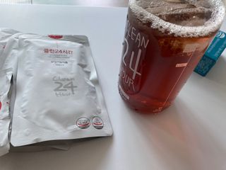 클린24시간 1BOX(5포) + 전용보틀(500ml) — 5점을 준 리뷰어가 2023년 6월 올린 사용 사진