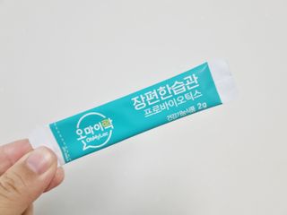 [유산균] 오마이락 장편한습관 프로바이오틱스 30P — 5점을 준 리뷰어가 2022년 11월 올린 사용 사진