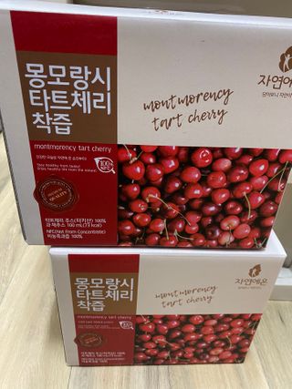 자연에온 몽모랑시 타트체리 착즙 100mL 10개입 2BOX — 5점을 준 리뷰어가 2021년 1월 올린 사용 사진