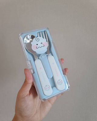 유비맘 스푼포크 케이스 세트 1+1 _컬러랜덤 발송 — 4점을 준 리뷰어가 2020년 12월 올린 사용 사진