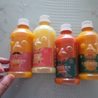 탐라원 제주의 맛, 몬딱주스 4종세트 - 한라봉몬딱주스, 천혜향몬딱주스, 청귤에이드, 당근몬딱주스 — 5점을 준 리뷰어가 2021년 8월 올린 사용 사진