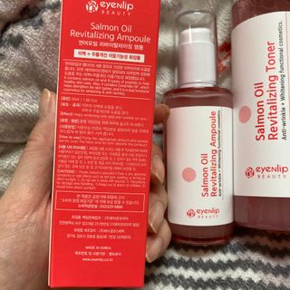 아이앤립 / EYENLIP 아이앤립 연어오일 리바이탈라이징 토너+앰플+크림 3종 세트 — 4.5점을 준 리뷰어가 2021년 5월 올린 사용 사진