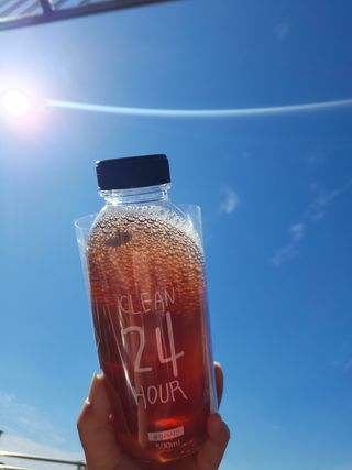 클린24시간 1BOX(5포) + 전용보틀(500ml) — 3.5점을 준 리뷰어가 2022년 9월 올린 사용 사진