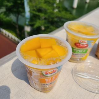 돌 MF[Dole] 파인애플컵/망고컵/복숭아컵 198g 6입X1박스 (맛 1가지 랜덤 발송) — 5점을 준 리뷰어가 2023년 6월 올린 사용 사진