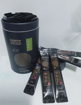 프리마인 자체 기업부설 연구소에서 찾아낸 건강한 수면의 비밀.  슬립토 플러스 30포 — 4.5점을 준 리뷰어가 2022년 7월 올린 사용 사진